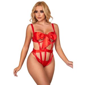 Subblime - 954468 RED BOW OPENWORK Body S/M