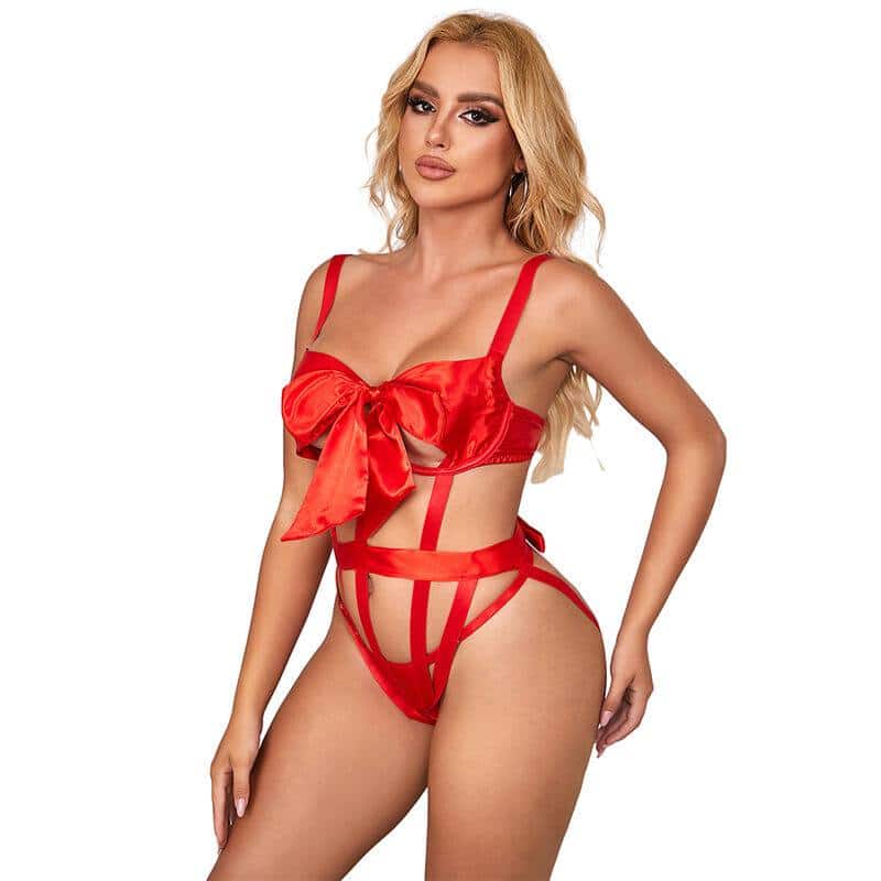 Subblime 954475 Red Bow Body Suit Subblime 954475 Red Bow Body Suit