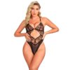Subblime 955212 - Bodysuit Translúcido com Renda Oca