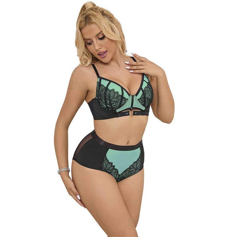 Subblime 955557 Soutien de Couro Verde com Ziper Subblime 955557 Soutien de Couro Verde com Ziper