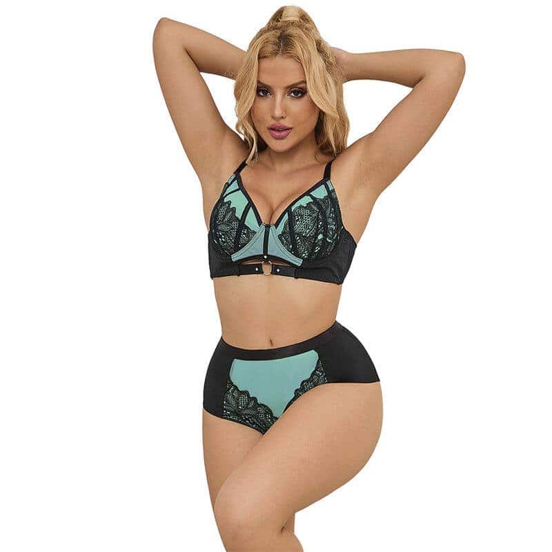 Subblime 955557 Soutien de Couro Verde com Ziper