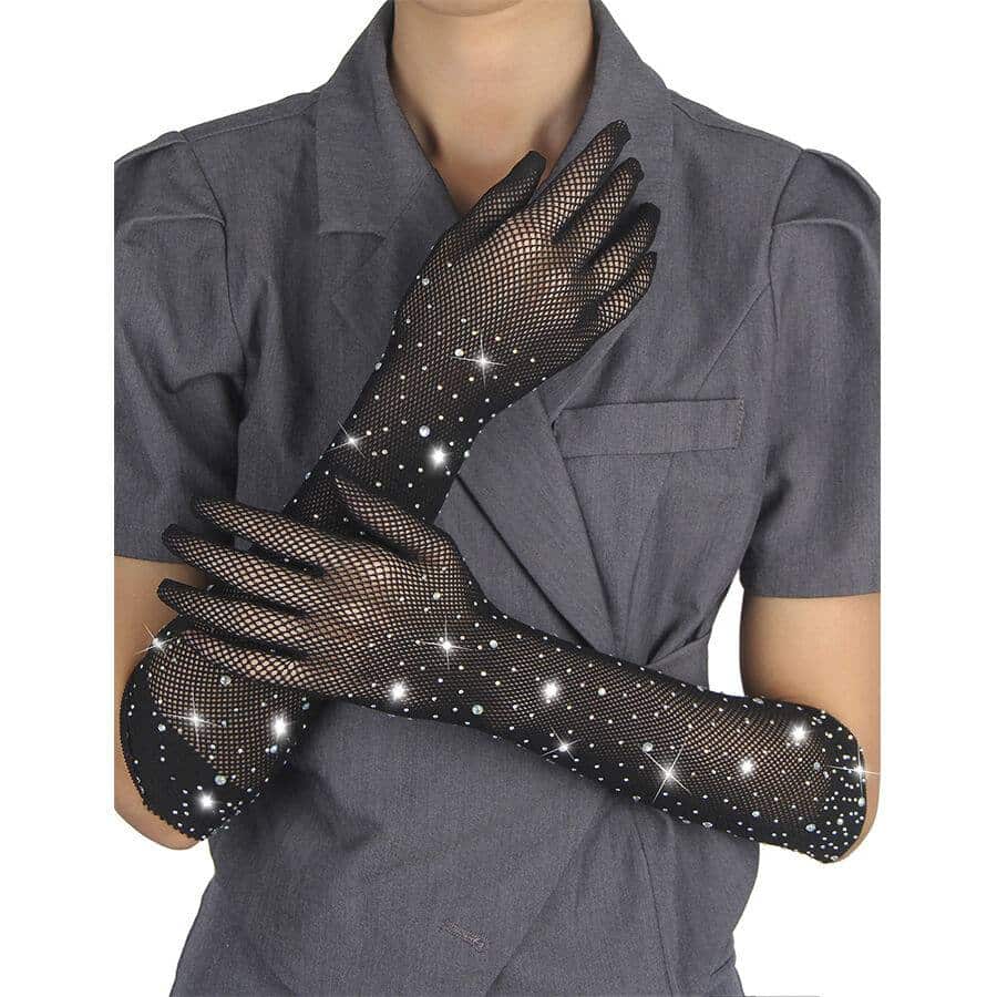 Subblime - 957469 Black TRANSPARENT GLOVES WITH SHINE S/M Subblime - 957469 Black TRANSPARENT GLOVES WITH SHINE S/M