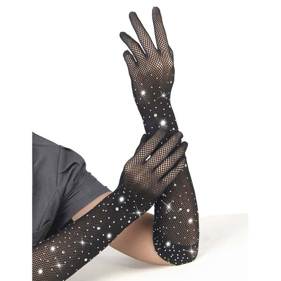 Subblime - 957469 Black TRANSPARENT GLOVES WITH SHINE S/M Subblime - 957469 Black TRANSPARENT GLOVES WITH SHINE S/M