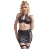 Subblime - 957582 Conjunto Lingerie Couro Preto S/M