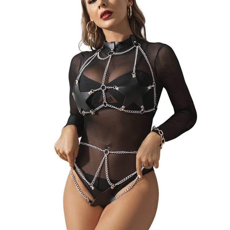 Subblime Full Body Harness Star Chain Accessory