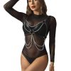 Subblime Chain Detail Harness Bra One Size