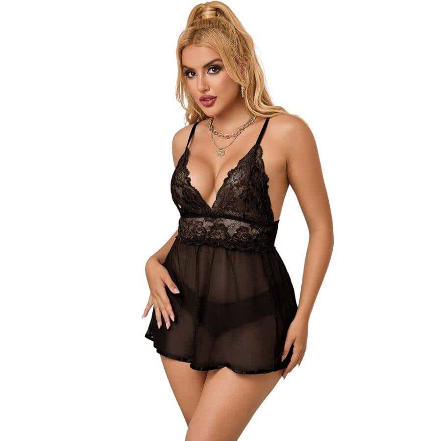Subblime L/XL Breast Lace Babydoll