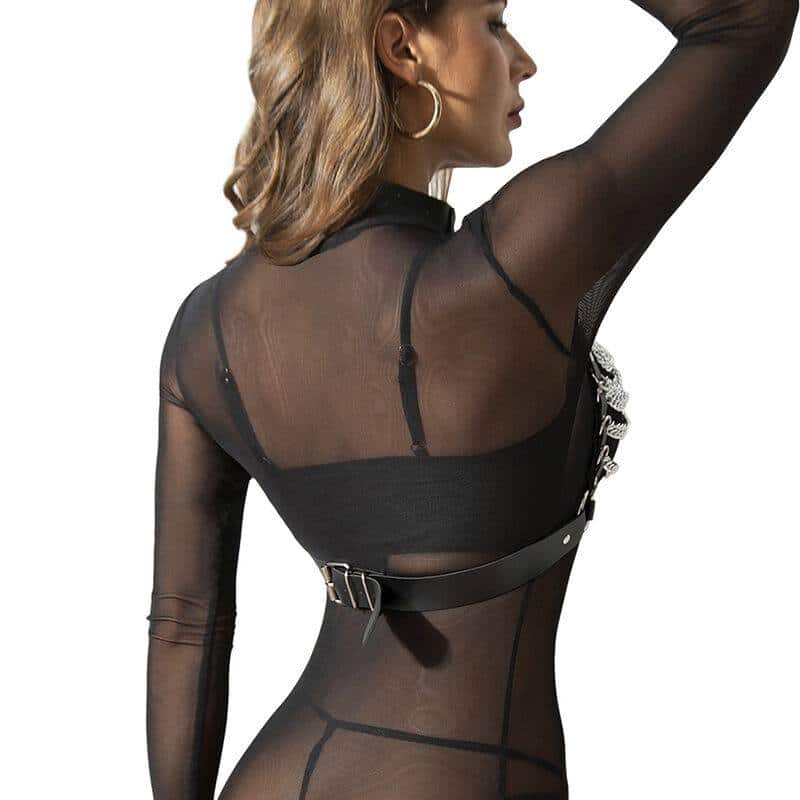Subblime Chain Harness Bra One Size Fit Subblime Chain Harness Bra One Size Fit