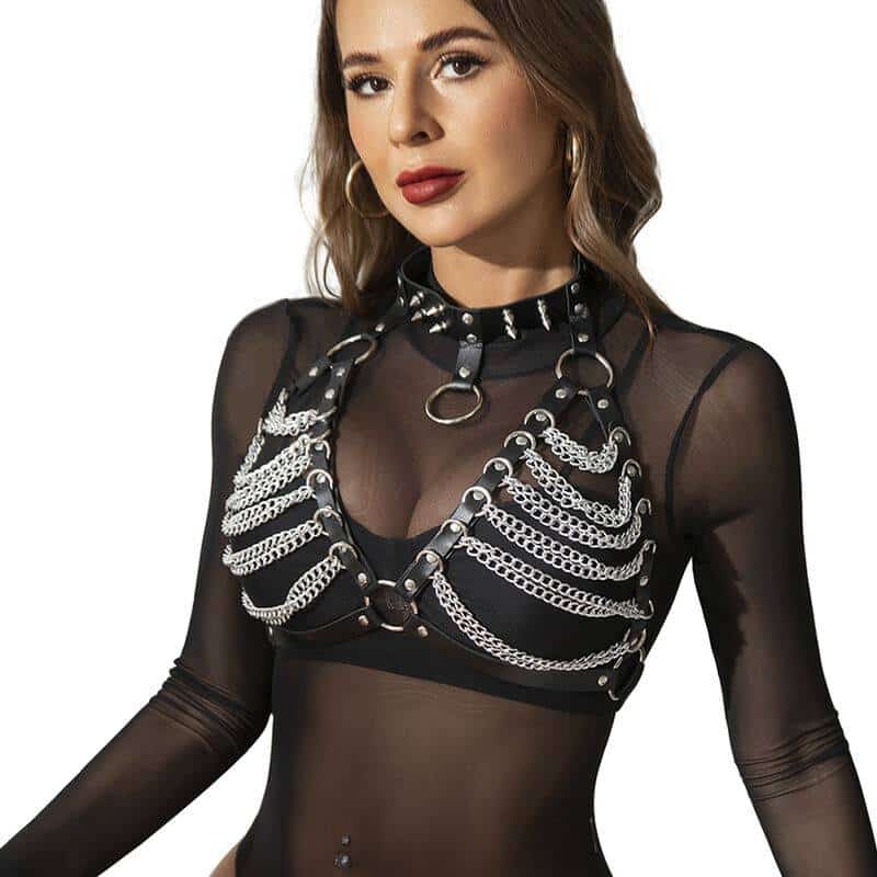 Subblime Chain Harness Bra One Size Fit