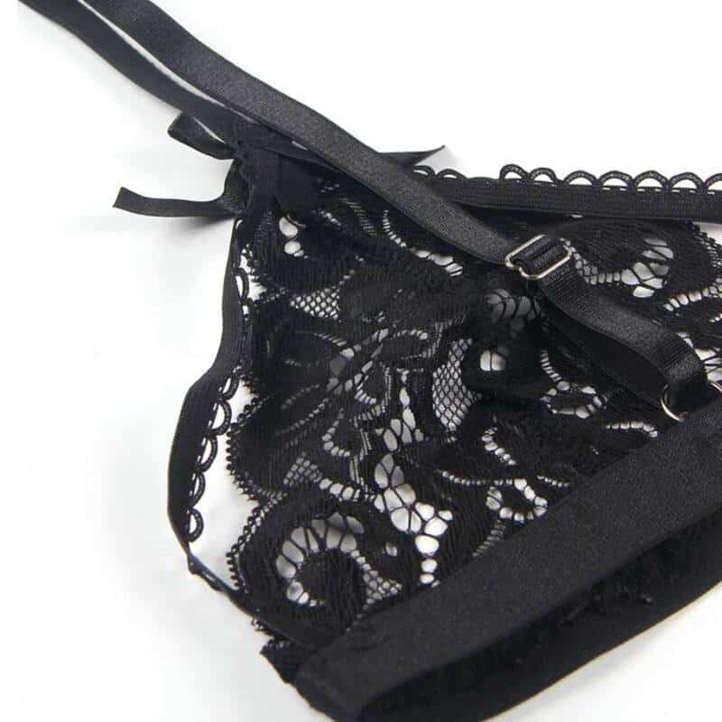 Subblime Lingerie Set Bra Garter Thong Subblime Lingerie Set Bra Garter Thong