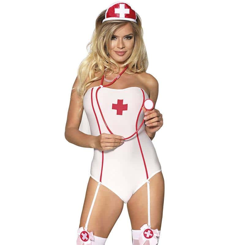 Subblime Nurse Costume Teddy S/M Lingerie
