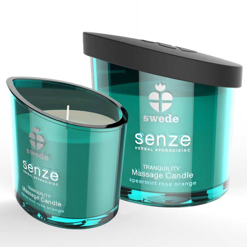 Swede - TRANQUILITY AROMATHERAPY MASSAGE CANDLE - SPEARMINT, ROSE, ORANGE