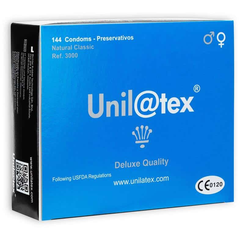 Unilatex Natural Condoms 144 Pack