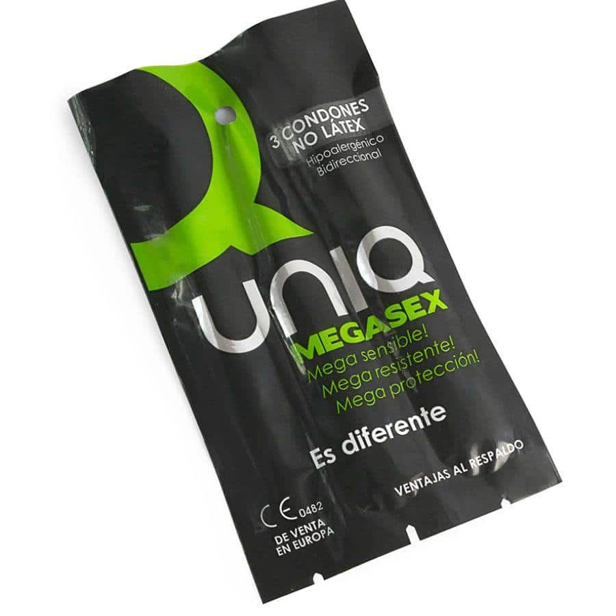 Uniq MEGASEX Condoms Sensíveis sem Látex 3un