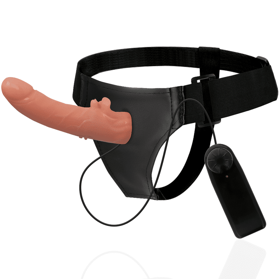 HECTOR 20 CM VIBRATOR - RNES WITH Harness AND ROTATING FEATURE HECTOR 20 CM VIBRATOR - RNES WITH Harness AND ROTATING FEATURE