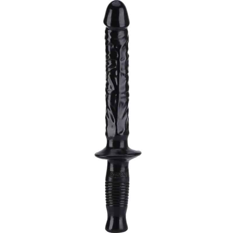 Black Realistic Dildo Get Real Manhandler