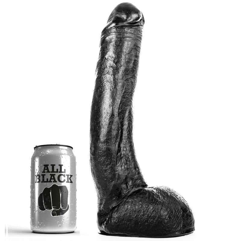 Curved 29cm Black Dong for Enhanced Pleasure