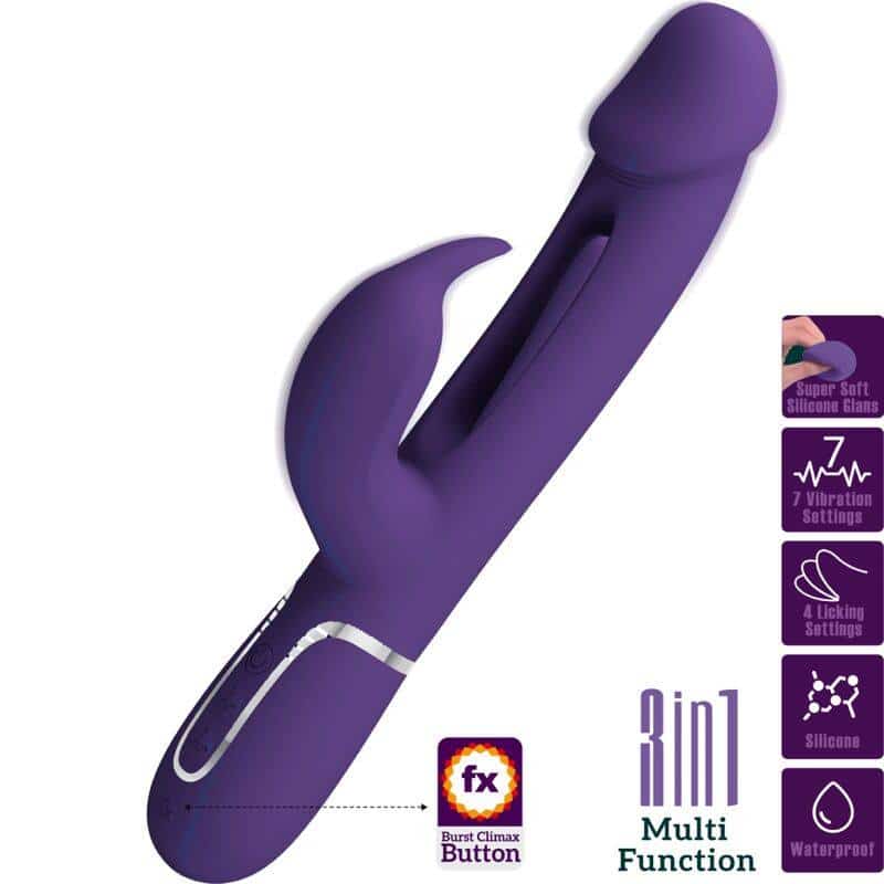 Rabbit Vibrator with Violet Tongue