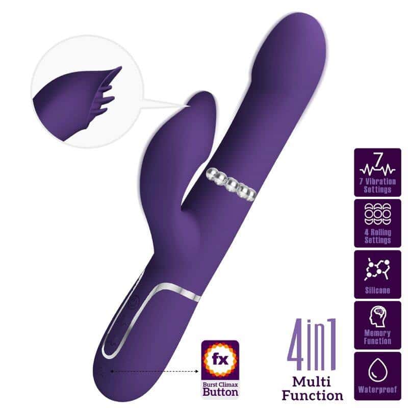 Pretty Love ZALIN Rabbit Vibrator with Pearls