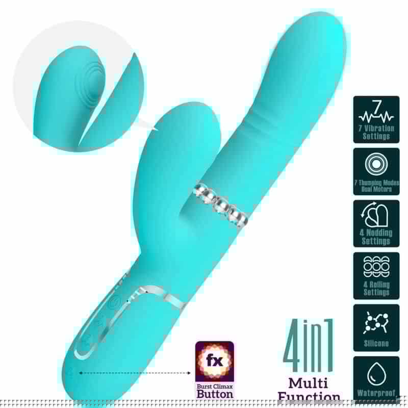 Green Aqua Multifun Vibrator Green Aqua Multifun Vibrator