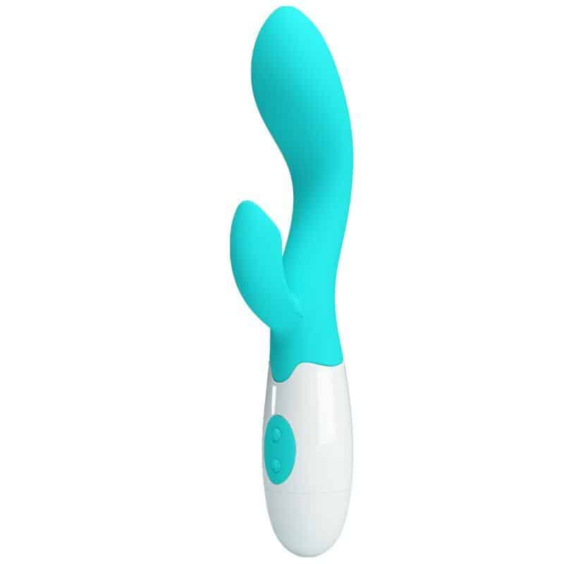 Pretty Love G-Spot Vibrator with Aqua Green Clitoral Stimulation