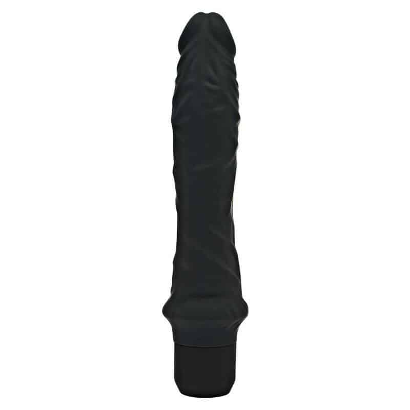 Large Black Silicone Vibrator by Get Real Large Black Silicone Vibrator by Get Real