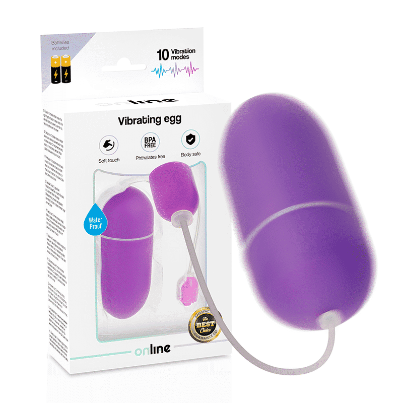 Purple Waterproof Egg Vibrator