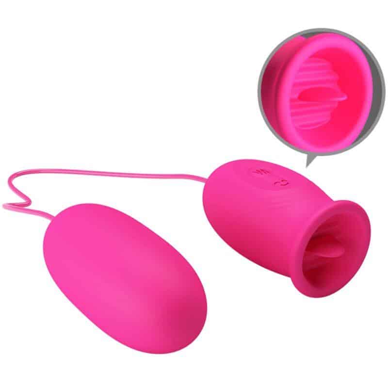 Daisy Egg Vibrator with Clitoral Stim Daisy Egg Vibrator with Clitoral Stim