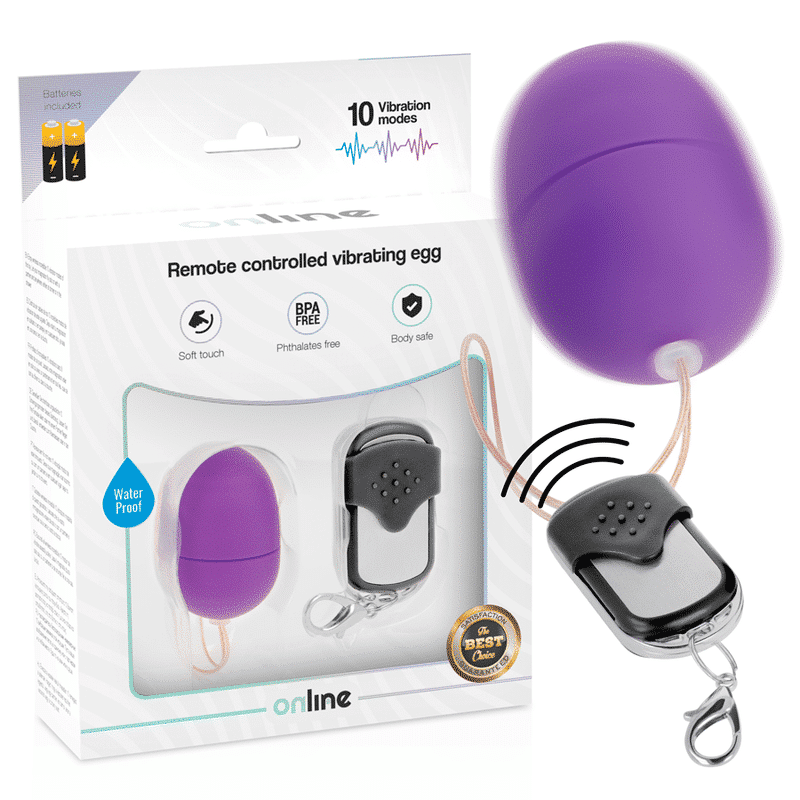 Remote Control Purple Vibrating Love Egg Remote Control Purple Vibrating Love Egg