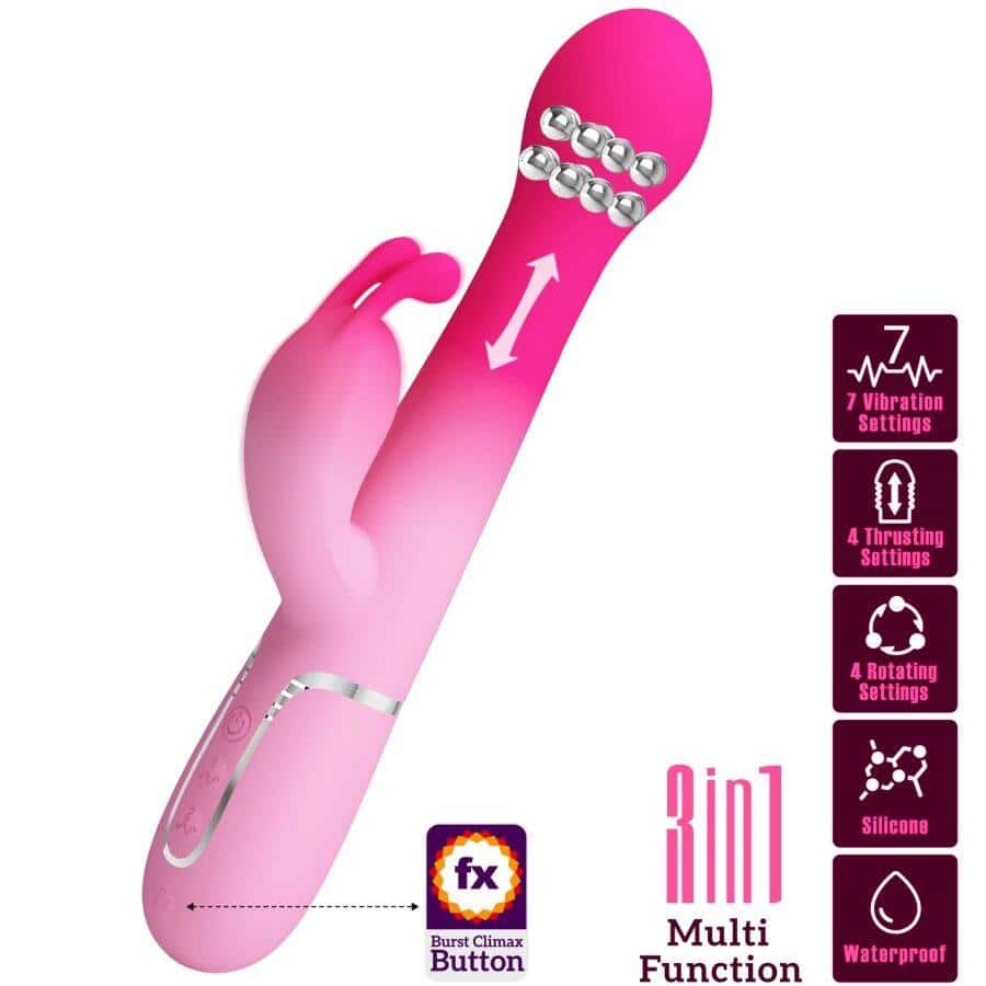 Pretty Love Dejon Rabbit Vibrator Dual Motor