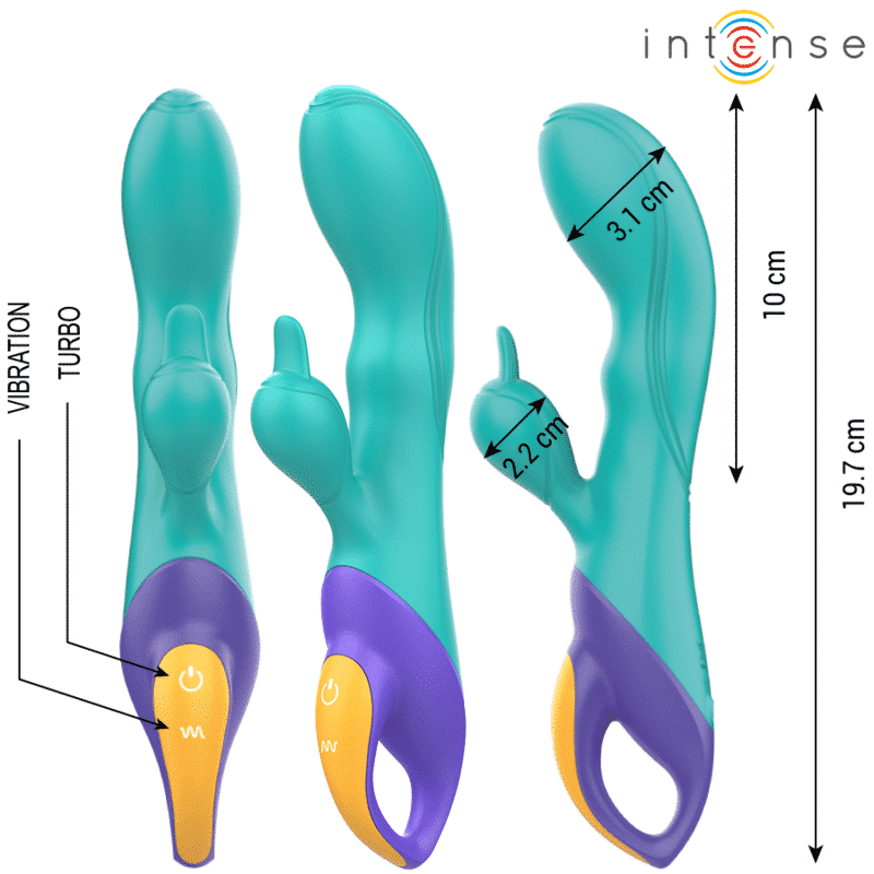Blue FRED Rabbit Vibrator for Dual Stimulation Blue FRED Rabbit Vibrator for Dual Stimulation