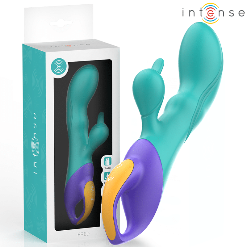 Blue FRED Rabbit Vibrator for Dual Stimulation