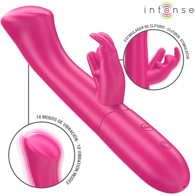Intense Pink Rabbit Vibrator JULIETA 10 Modes