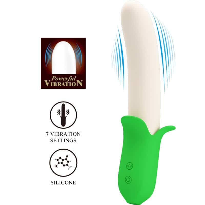 Silicone Clit Vibrator Pretty Love Banana Knight Super Power Silicone Clit Vibrator Pretty Love Banana Knight Super Power