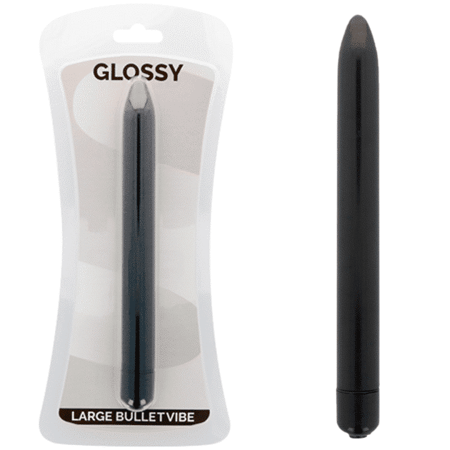 Black Slim Vibrator Glossy