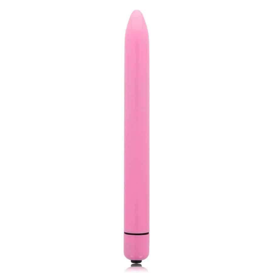 Deep Rose Slim Vibrator Glossy Deep Rose Slim Vibrator Glossy