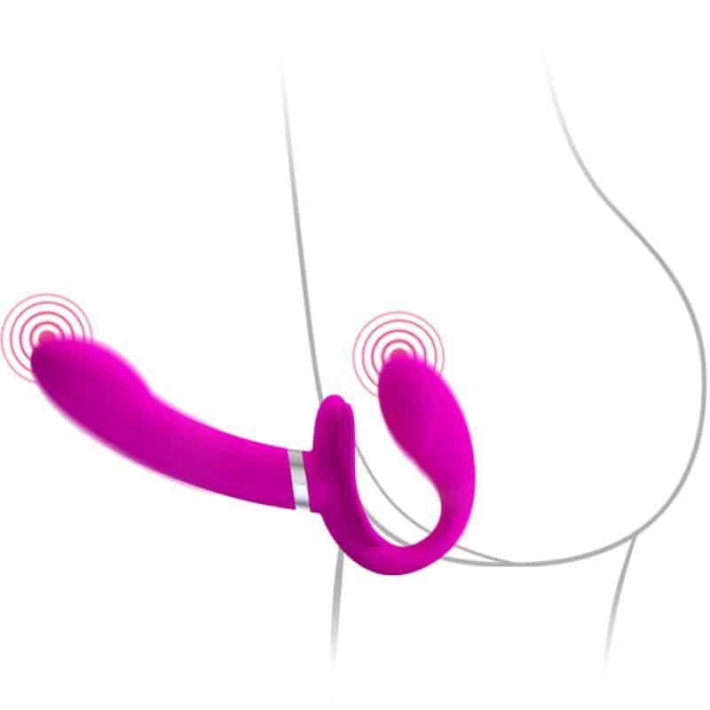 Double Strap-On Vibrator 12 Modes Double Strap-On Vibrator 12 Modes