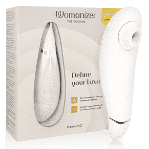 Womanizer Premium 2 Warm Gray Clitoral Vibrator