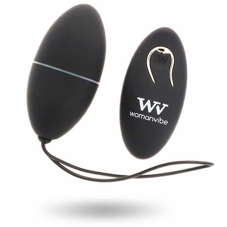 Womanvibe Remote Control Black Silicone Alsan Egg