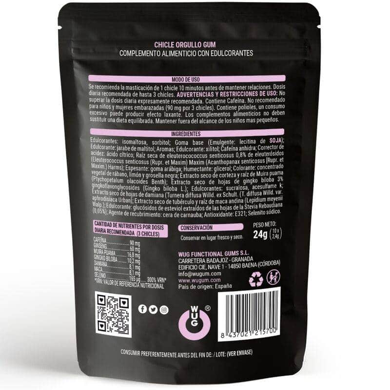 Wug Sex Sense Pastilhas Elásticas LGBT Wug Sex Sense Pastilhas Elásticas LGBT
