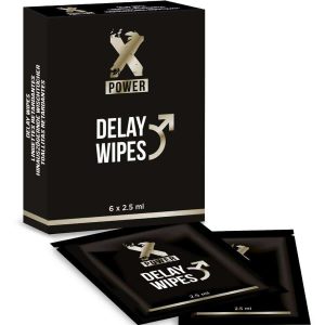 X POWER Delay Wipes for Men 6 Pack