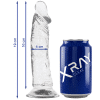 X Ray - TRANSPARENT DILDO 19 CM - WIDTH 4 CM