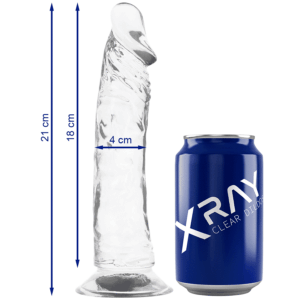 X Ray - 21 CM CLEAR DILDO WITH 4 CM WIDTH
