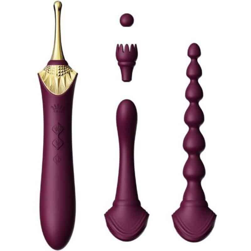 Zalo - BESS 2 PURPLE CLITORAL MASSAGER WITH Anal BEADS