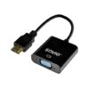 Adaptador HDMI a VGA Preto Savio AK-75 M/H