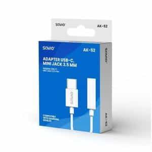 USB-C to Mini Jack 3.5 mm Adapter Savio AK-52