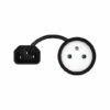Adaptador de Corrente Savio IEC C14 a CEE 7/5(E)