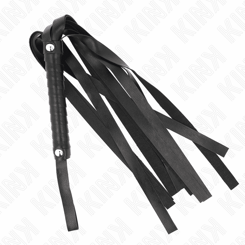 Kink Black Whip with Wide Tail