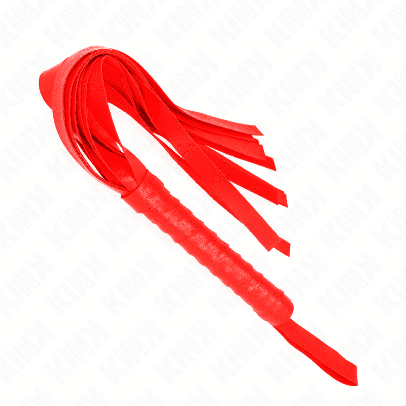 Kink - 48.5 CM RED WIDE TAIL WHIP FOR SENSUAL Play Kink - 48.5 CM RED WIDE TAIL WHIP FOR SENSUAL Play