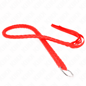Kink Snake Whip with Hand Grip Red Ring